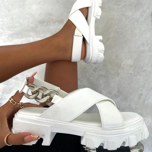 sandals 2021 gladiator women big chain open toe woman platform flats female light soft bottom sandalias ladies summer shoes, Black
sandals 2021 gladiator women big chain open toe woman platform flats female light soft bottom sandalias ladies summer shoes, Black