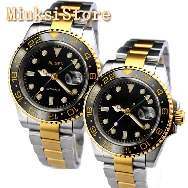 bliger 40 mm men luxury gmt clock saffier ceramic tablecloth light-emitting rvs waterproof automatic watch, Slivery;brown
bliger 40 mm men luxury gmt clock saffier ceramic tablecloth light-emitting rvs waterproof automatic watch, Slivery;brown