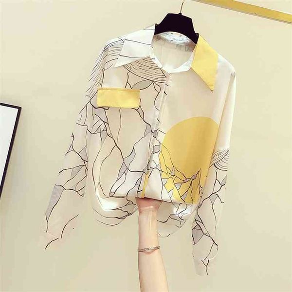 autumn women's long sleeves turn down collar chiffon loose casual shirt ladies shirts female blouse a3684 210519, White
autumn women's long sleeves turn down collar chiffon loose casual shirt ladies shirts female blouse a3684 210519, White
