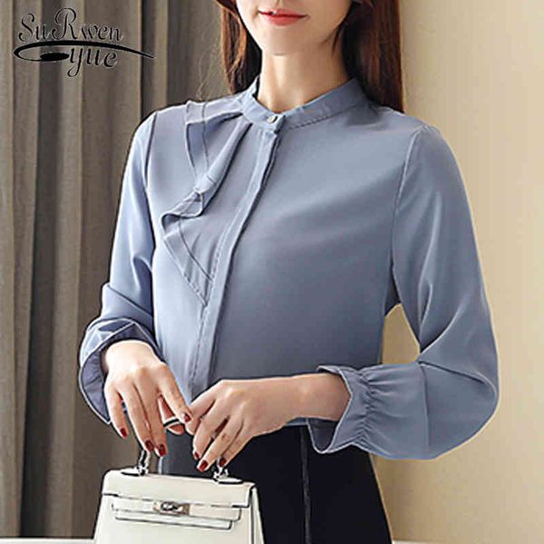 autumn fashion women chiffon long sleeve ruffles solid slim s clothing lady office blouses shirt 5492 50 210427, White
autumn fashion women chiffon long sleeve ruffles solid slim s clothing lady office blouses shirt 5492 50 210427, White