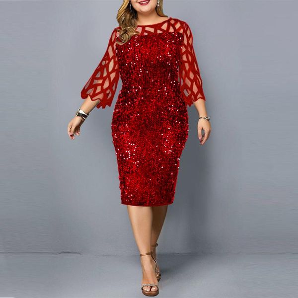 casual dresses spring autumn women long sleeve o-neck sequined knee-length dress woman, Black;gray
casual dresses spring autumn women long sleeve o-neck sequined knee-length dress woman, Black;gray
