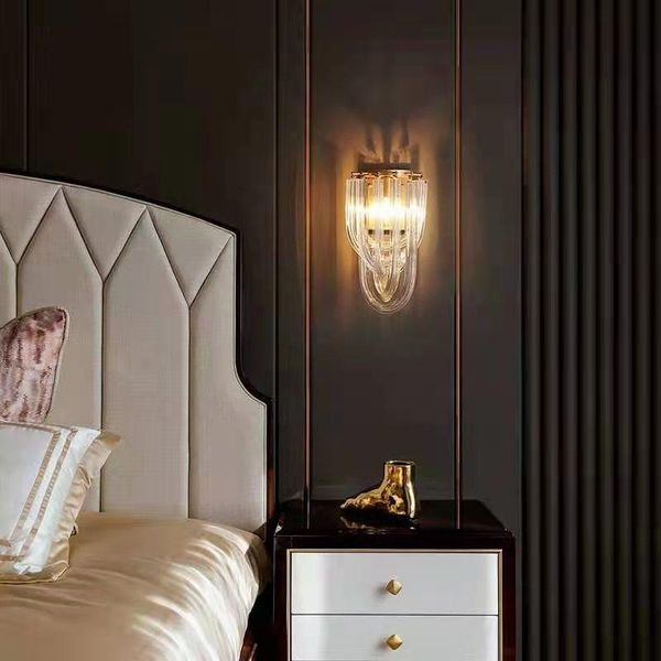 wall lamp american all-copper light luxury creative modern living room crystal bedroom bedside aisle background
wall lamp american all-copper light luxury creative modern living room crystal bedroom bedside aisle background
