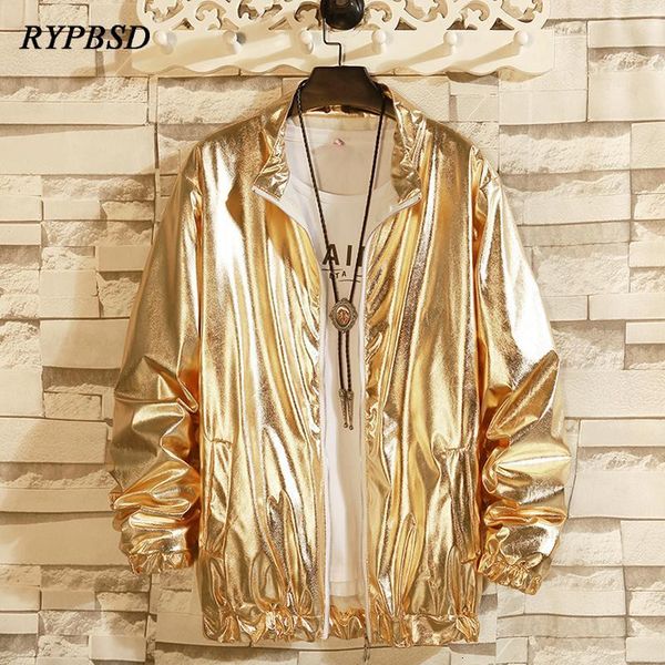 men's mens windbreaker jackets autumn fashion shiny gold silver nightclub stage singer costume streetwear harajuku hip hop jacket men, Black;brown
men's mens windbreaker jackets autumn fashion shiny gold silver nightclub stage singer costume streetwear harajuku hip hop jacket men, Black;brown