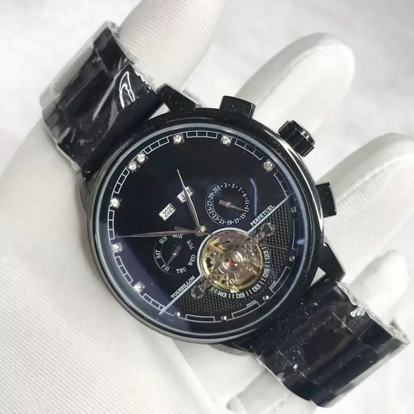 fashion skeleton luxury black watch men automatic self-winding sweeping watches all sub dials works, Slivery;brown
fashion skeleton luxury black watch men automatic self-winding sweeping watches all sub dials works, Slivery;brown