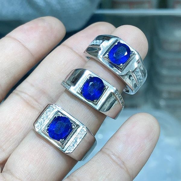 exquisite royal blue sapphire gemstone ring for men natural gem good cut 925 sterling silver birthday gift one piece price cluster rings, Golden;silver
exquisite royal blue sapphire gemstone ring for men natural gem good cut 925 sterling silver birthday gift one piece price cluster rings, Golden;silver