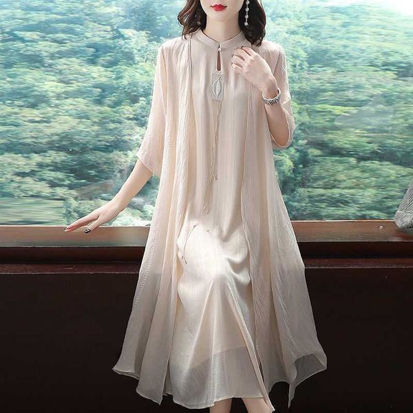 luxury casual dresses large two-piece 2021 summer ethnic women's drs improved cheongsam skirt loose and thin han suit, Black;gray
luxury casual dresses large two-piece 2021 summer ethnic women's drs improved cheongsam skirt loose and thin han suit, Black;gray