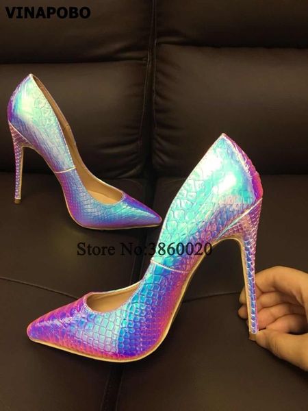 dress shoes vinapobo 35-43 size women pumps gradient snake pattern extreme high heels pointy toe fashion party woman, Black
dress shoes vinapobo 35-43 size women pumps gradient snake pattern extreme high heels pointy toe fashion party woman, Black