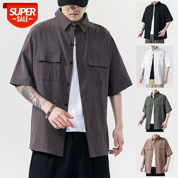 2020 summer men's loose linen cotton short sleeve hawaiian shirt french cuff fashion shirts streetwear camisa masculina -5xl #lz0c, White;black
2020 summer men's loose linen cotton short sleeve hawaiian shirt french cuff fashion shirts streetwear camisa masculina -5xl #lz0c, White;black
