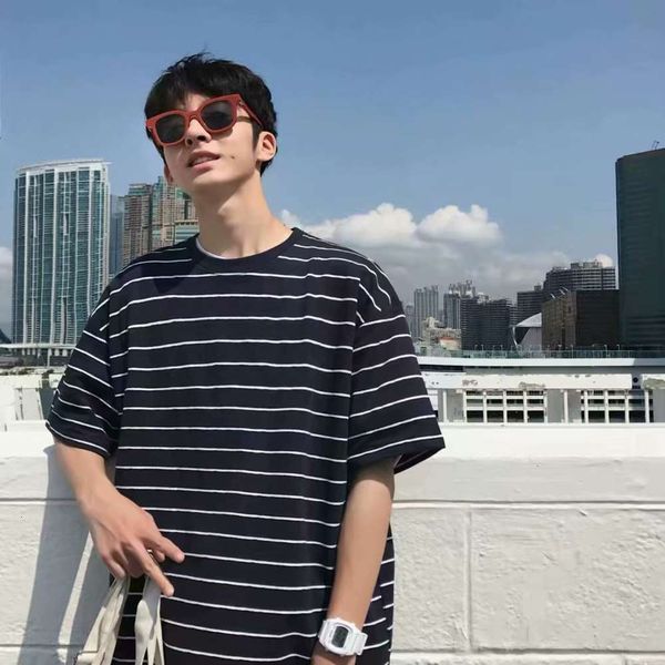 men's t-shirts summer quarter sleeve t-shirt loose korean striped shirt fashion net red tide brand clothes 2hyn, White;black
men's t-shirts summer quarter sleeve t-shirt loose korean striped shirt fashion net red tide brand clothes 2hyn, White;black