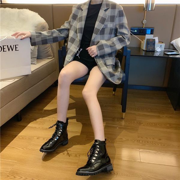 boots 2021 autumn shoes ankle women fashion brand patchwork chunky heel cross-tied female botas mujer, Black
boots 2021 autumn shoes ankle women fashion brand patchwork chunky heel cross-tied female botas mujer, Black