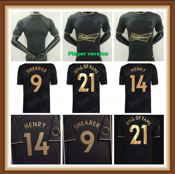 player version 2021 2022 epl hall of fame special soccer jerseys #9 shearer #14 henry maillots de foot black football shirt10, Black;yellow
player version 2021 2022 epl hall of fame special soccer jerseys #9 shearer #14 henry maillots de foot black football shirt10, Black;yellow