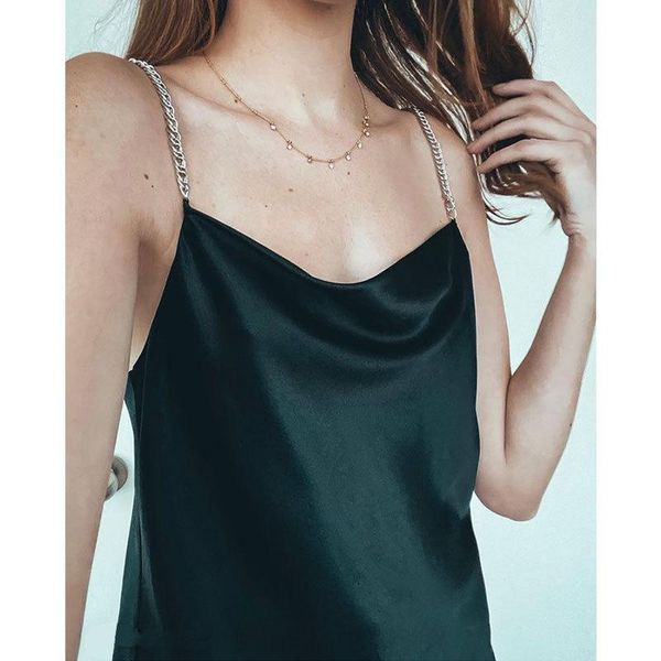 the solid color ol commuter loose condole belt unlined upper garment to europe and united states backless iron chain women's t-shirt, White
the solid color ol commuter loose condole belt unlined upper garment to europe and united states backless iron chain women's t-shirt, White
