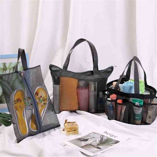solid colors portable mesh luggage storage bag fashion bath swimming shoes bag children's transparent multifunction travel wash handbag, Black
solid colors portable mesh luggage storage bag fashion bath swimming shoes bag children's transparent multifunction travel wash handbag, Black