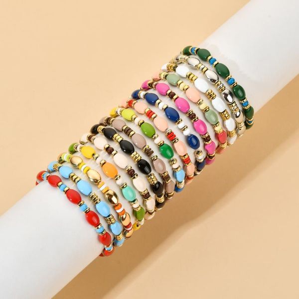charm bracelets colorful diy rainbow bracelet tila for women cute beads jewelry boho summer beach pulseras ladies armband gift, Golden;silver
charm bracelets colorful diy rainbow bracelet tila for women cute beads jewelry boho summer beach pulseras ladies armband gift, Golden;silver