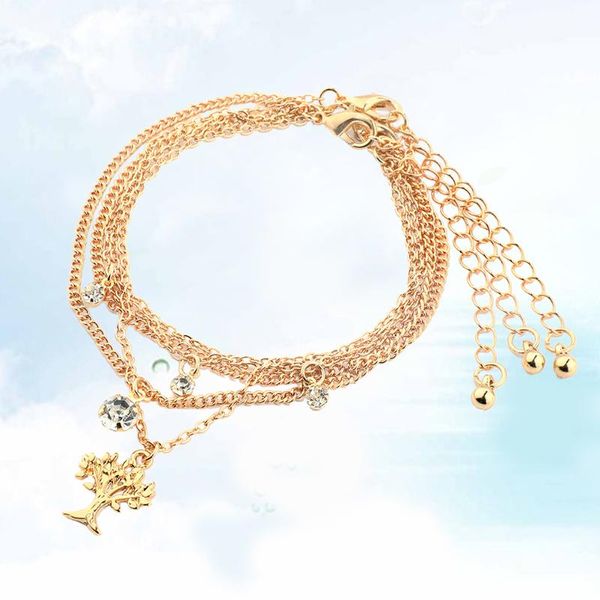 link, chain 1pc golden alloy bracelets multi layers crystal tree rhinestone wrap charm jewelry for women girls, Black
link, chain 1pc golden alloy bracelets multi layers crystal tree rhinestone wrap charm jewelry for women girls, Black