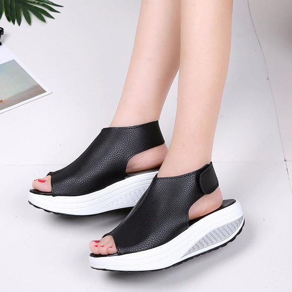 fashion women summer female sandals vintage wedges platform shoes peep toe sandal high heels fish zapatos mujer 664, Black
fashion women summer female sandals vintage wedges platform shoes peep toe sandal high heels fish zapatos mujer 664, Black