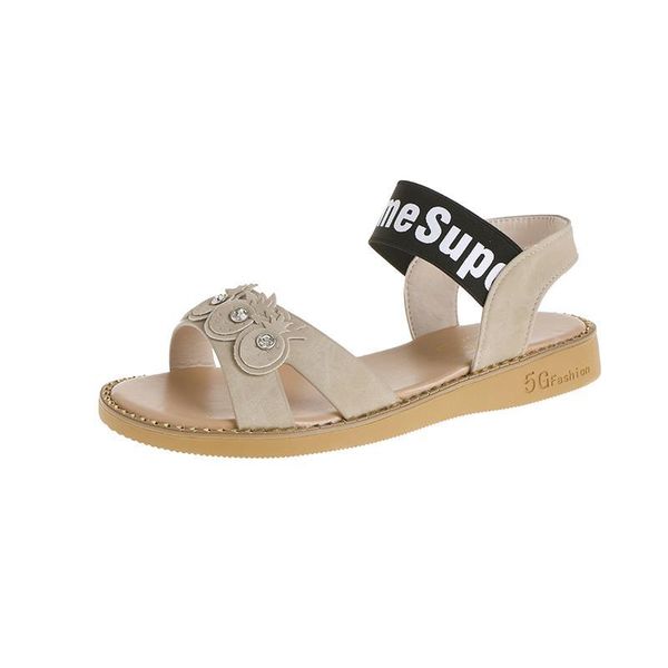 spring and summer fashion wild one-string buckle rivet student comfortable sandals roman women, Black
spring and summer fashion wild one-string buckle rivet student comfortable sandals roman women, Black