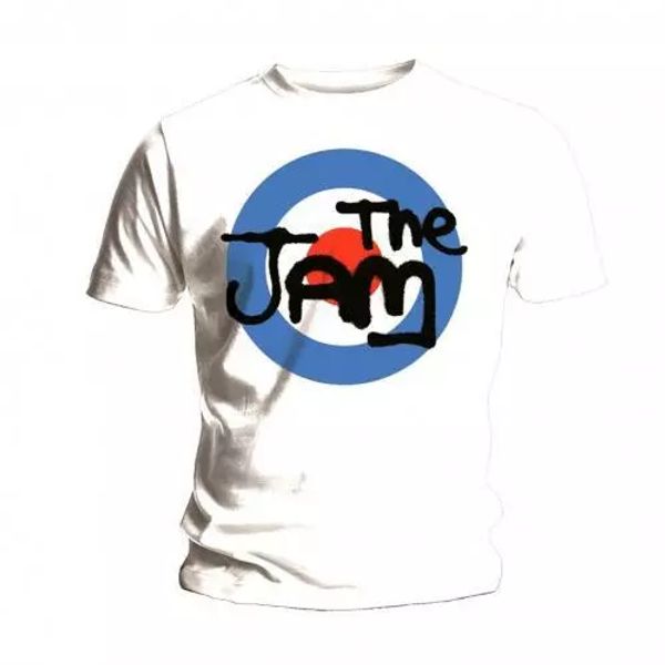 the jam t shirt spray logo official mens white tee new mod classic rock unisex, White;black
the jam t shirt spray logo official mens white tee new mod classic rock unisex, White;black