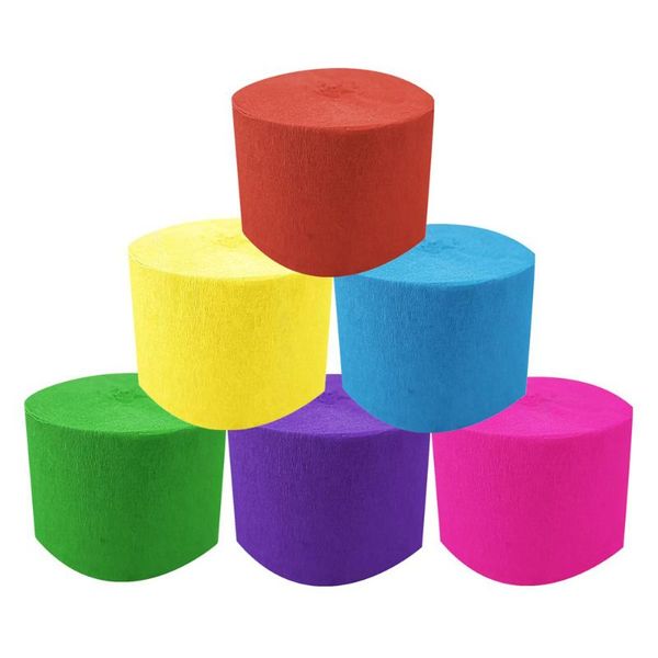 other arts and crafts 10 rolls 4.5cm crepe paper colored streamer party decorations for birthday wedding festival (sky-blue+yellow+dark red+
other arts and crafts 10 rolls 4.5cm crepe paper colored streamer party decorations for birthday wedding festival (sky-blue+yellow+dark red+