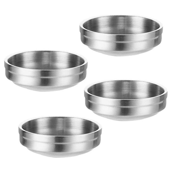 bowls 4pcs mini stainless steel sauce dish, round seasoning bowls, sushi pinch bowl saucers, salad dressing plates
bowls 4pcs mini stainless steel sauce dish, round seasoning bowls, sushi pinch bowl saucers, salad dressing plates