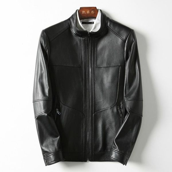 men's leather & faux short genuine jacket men korean sheepskin coat casual jackets biker veste cuir homme kfs18m006 kj2168, Black
men's leather & faux short genuine jacket men korean sheepskin coat casual jackets biker veste cuir homme kfs18m006 kj2168, Black