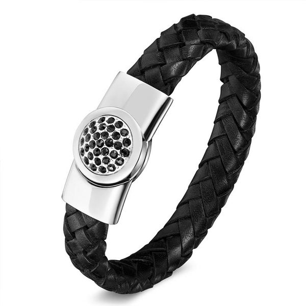 charm bracelets xionghang high arrived black leather rope chain bracelet stainless steel magnetic buckle bangles men women gift, Golden;silver
charm bracelets xionghang high arrived black leather rope chain bracelet stainless steel magnetic buckle bangles men women gift, Golden;silver