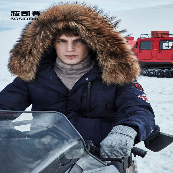 bosideng men's goose feather et, super cold thick coat, with leather collar, warm, outdoor, b90142047, Black
bosideng men's goose feather et, super cold thick coat, with leather collar, warm, outdoor, b90142047, Black