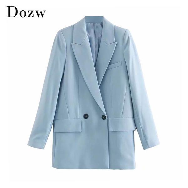 blue office wear suit blazer women double breasted long sleeve coat notched collar solid pockets casual outwear jacket women's suits &, White;black
blue office wear suit blazer women double breasted long sleeve coat notched collar solid pockets casual outwear jacket women's suits &, White;black