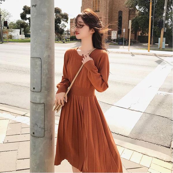 awe-inspiring korean sweater dress spring woman knitted long sleeve loose vintage office lady pink black midi casual dresses, Black;gray
awe-inspiring korean sweater dress spring woman knitted long sleeve loose vintage office lady pink black midi casual dresses, Black;gray