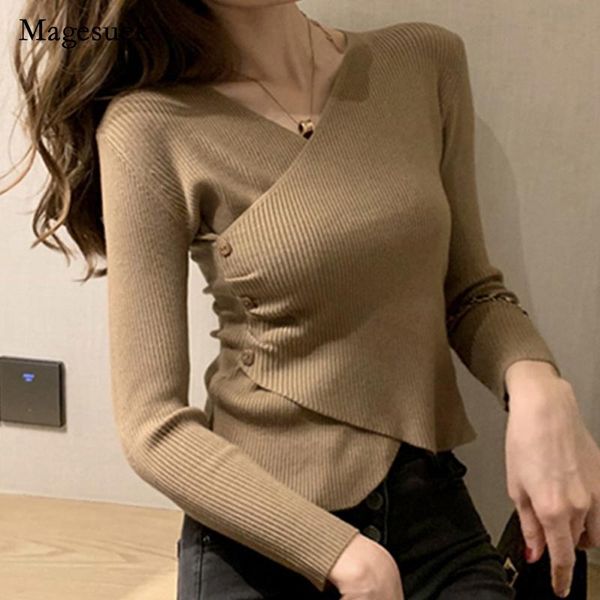 women's blouses & shirts 2021 autumn women solid cotton shirt irregular button black v-neck knitted long sleeve elegant ol slim blouse, White
women's blouses & shirts 2021 autumn women solid cotton shirt irregular button black v-neck knitted long sleeve elegant ol slim blouse, White