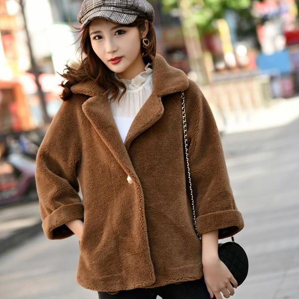 winter thicken warm teddy fur jacket coat women casual fashion lamb faux overcoat fluffy cozy loose outerwear female women's &, Black
winter thicken warm teddy fur jacket coat women casual fashion lamb faux overcoat fluffy cozy loose outerwear female women's &, Black