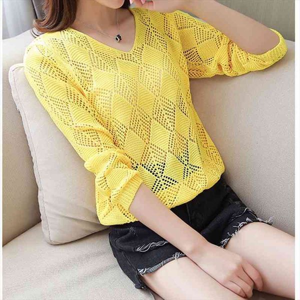 hollow out loose thin summer yellow pullovers sweaters black v-neck ladies knitted pull jumpers women slim cool black, White;black
hollow out loose thin summer yellow pullovers sweaters black v-neck ladies knitted pull jumpers women slim cool black, White;black