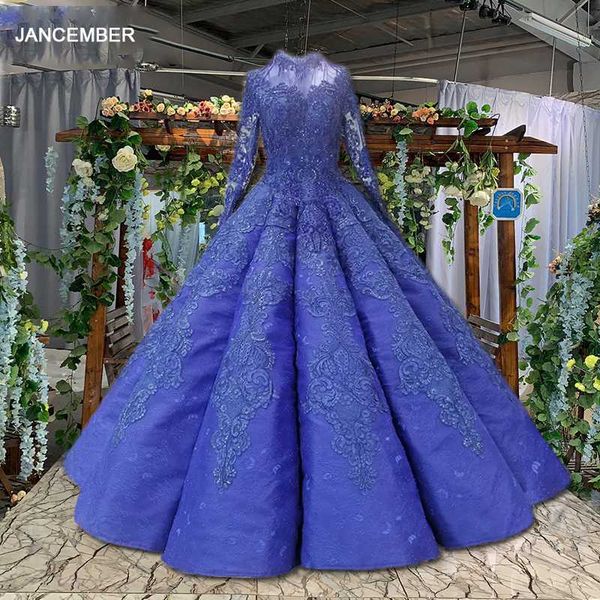 party dresses ls0996 floor length puffy blue evening dress high neck long tulle sleeves lace up back pleat quick, White;black
party dresses ls0996 floor length puffy blue evening dress high neck long tulle sleeves lace up back pleat quick, White;black