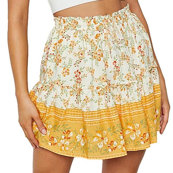 skirts mini skirt bohemian ethnic women printed short net red print style ruffled, Black
skirts mini skirt bohemian ethnic women printed short net red print style ruffled, Black