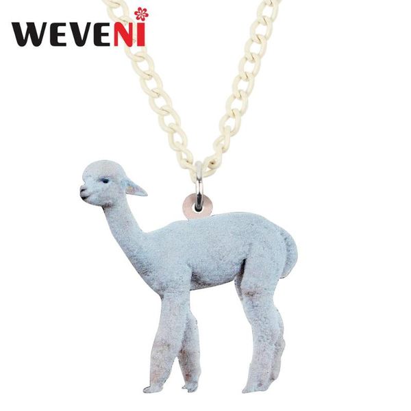 pendant necklaces weveni acrylic anime standing alpaca baby necklace chain animal jewelry lady girls teen kids 2021 fashion party gift, Silver
pendant necklaces weveni acrylic anime standing alpaca baby necklace chain animal jewelry lady girls teen kids 2021 fashion party gift, Silver