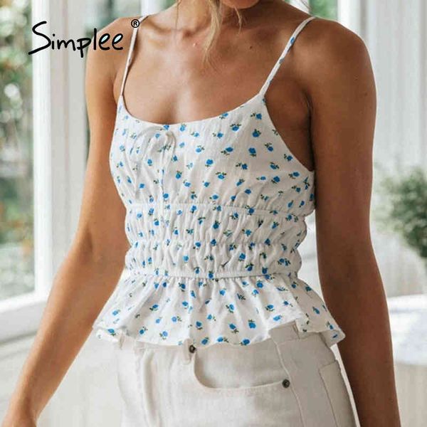 floral print ruffle sweet summer camis spring fashion holiday frills slim halter women casual retro camisole 210414, White
floral print ruffle sweet summer camis spring fashion holiday frills slim halter women casual retro camisole 210414, White