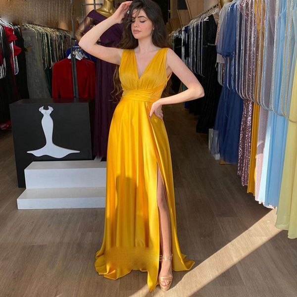arrival side split prom dresses v-neck evening robe femme formal party gowns robes de cocktail vestidos, Black
arrival side split prom dresses v-neck evening robe femme formal party gowns robes de cocktail vestidos, Black