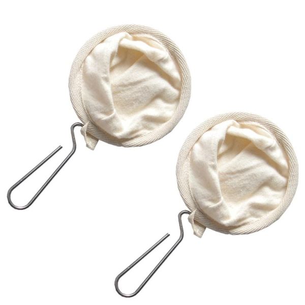 coffee filters 2pcs flannel cloth strainer with stainless steel handle (assorted color)
coffee filters 2pcs flannel cloth strainer with stainless steel handle (assorted color)
