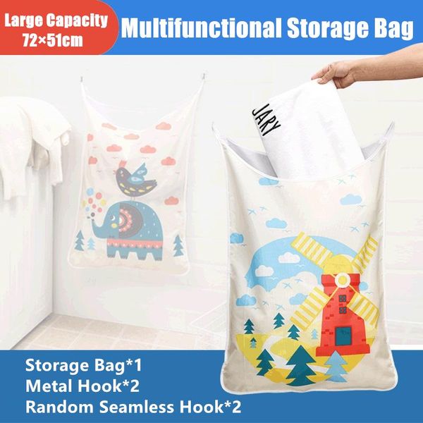 storage bags cartoon dirty clothes bag basket door wall hanging oxford cloth large capacity with hook multifunctional saving space
storage bags cartoon dirty clothes bag basket door wall hanging oxford cloth large capacity with hook multifunctional saving space