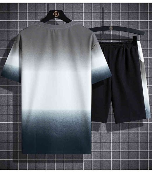 men's tracksuits summer set print tracksuit men short sleeve sportswear t-shirt+shorts 2pcs 2021 track suit mens clothing plus siz, Gray
men's tracksuits summer set print tracksuit men short sleeve sportswear t-shirt+shorts 2pcs 2021 track suit mens clothing plus siz, Gray