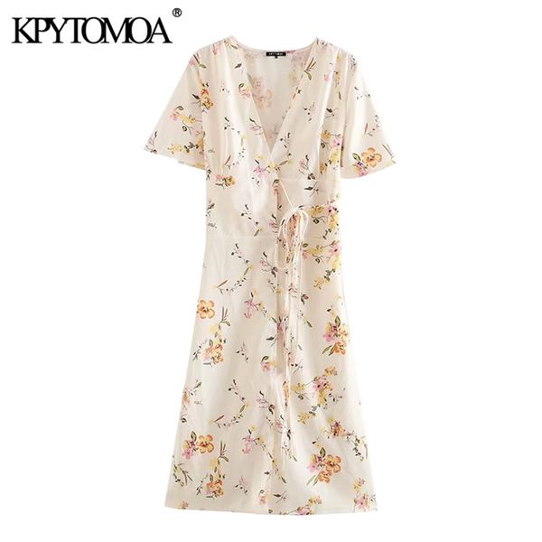 women sweet fashion floral print wrap midi dress short sleeve side bow tied female dresses vestidos mujer 210420, Black;gray
women sweet fashion floral print wrap midi dress short sleeve side bow tied female dresses vestidos mujer 210420, Black;gray