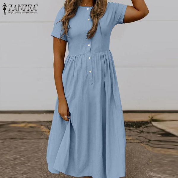 casual dresses 2021 elegant solid shirt dress zanzea women summer sundress short sleeve midi vestidos female high waist robe plus size, Black;gray
casual dresses 2021 elegant solid shirt dress zanzea women summer sundress short sleeve midi vestidos female high waist robe plus size, Black;gray