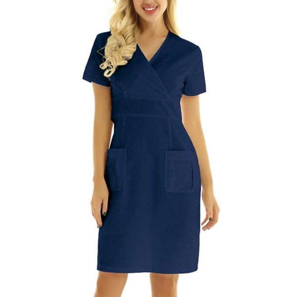 casual dresses for women short sleeve v-neck solid working uni form pocket dress elegant gift ensemble alt clothes #, Black;gray
casual dresses for women short sleeve v-neck solid working uni form pocket dress elegant gift ensemble alt clothes #, Black;gray