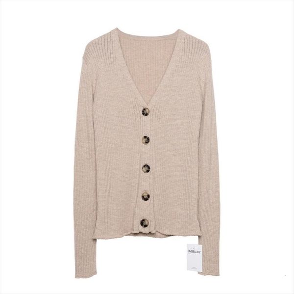 textured v neck cotton women sweater cardigan knitted ribbed big button roll edges autumn, White;black
textured v neck cotton women sweater cardigan knitted ribbed big button roll edges autumn, White;black