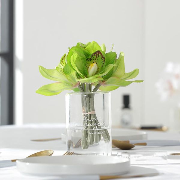 decorative flowers & wreaths stimulation white orchid cymbidium artificial flower love vase dining table coffee floral combination ornaments
decorative flowers & wreaths stimulation white orchid cymbidium artificial flower love vase dining table coffee floral combination ornaments