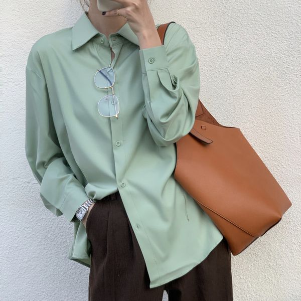 chic gentle ol lapel women blouses office lady solid loose elegant stylish full sleeves feminine shirts 210421, White
chic gentle ol lapel women blouses office lady solid loose elegant stylish full sleeves feminine shirts 210421, White