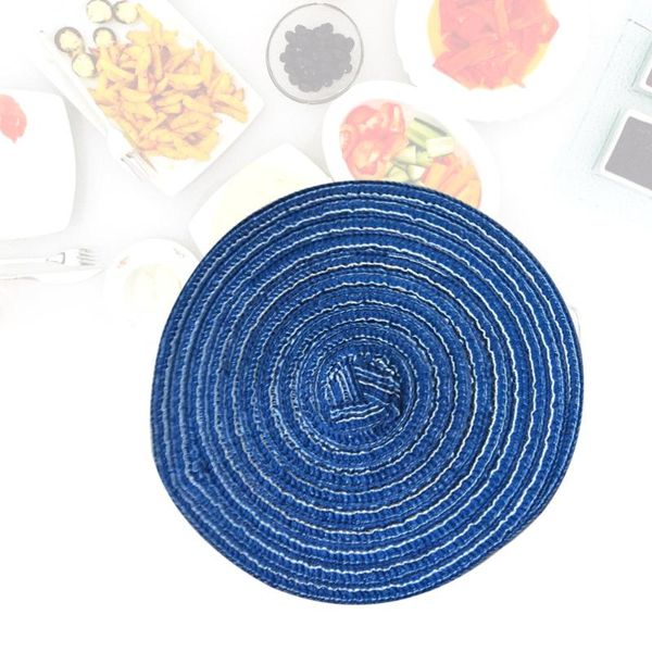 mats & pads round cotton linen woven placemat western food pad kitchen non-slip heat resistant table mat for dining (blue,)
mats & pads round cotton linen woven placemat western food pad kitchen non-slip heat resistant table mat for dining (blue,)