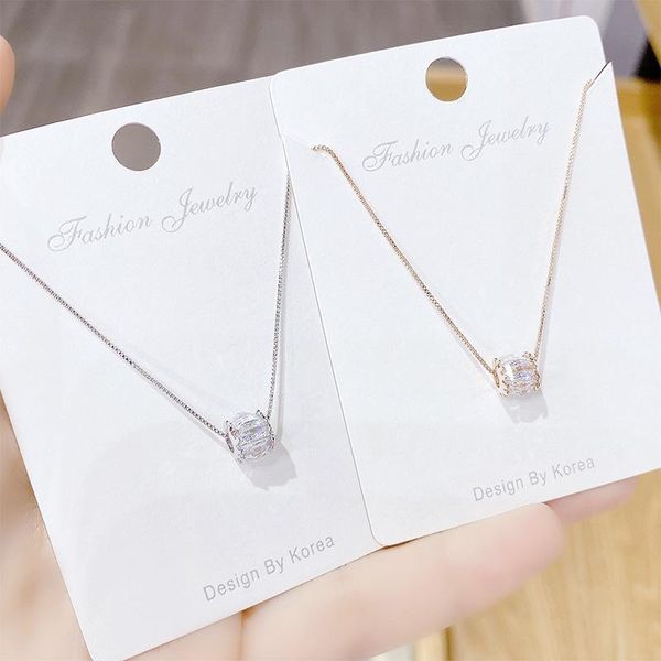 chains 14k real gold plated simple style necklace shining bling zircon women clavicle chain elegant charm wedding pendant jewelry, Silver
chains 14k real gold plated simple style necklace shining bling zircon women clavicle chain elegant charm wedding pendant jewelry, Silver