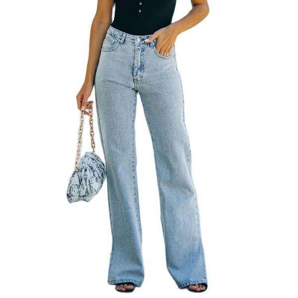 women's jeans blue bleached flared women casual pants ankle slits streetwear denim trousers lady wide leg fall 2021
women's jeans blue bleached flared women casual pants ankle slits streetwear denim trousers lady wide leg fall 2021