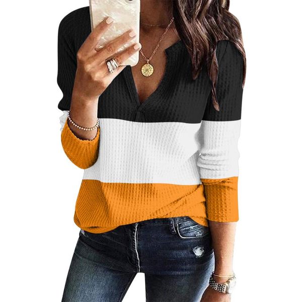 women's blouses & shirts patchwork print long sleeve blouse plus size casual tee women loose v neck et chemises, White
women's blouses & shirts patchwork print long sleeve blouse plus size casual tee women loose v neck et chemises, White